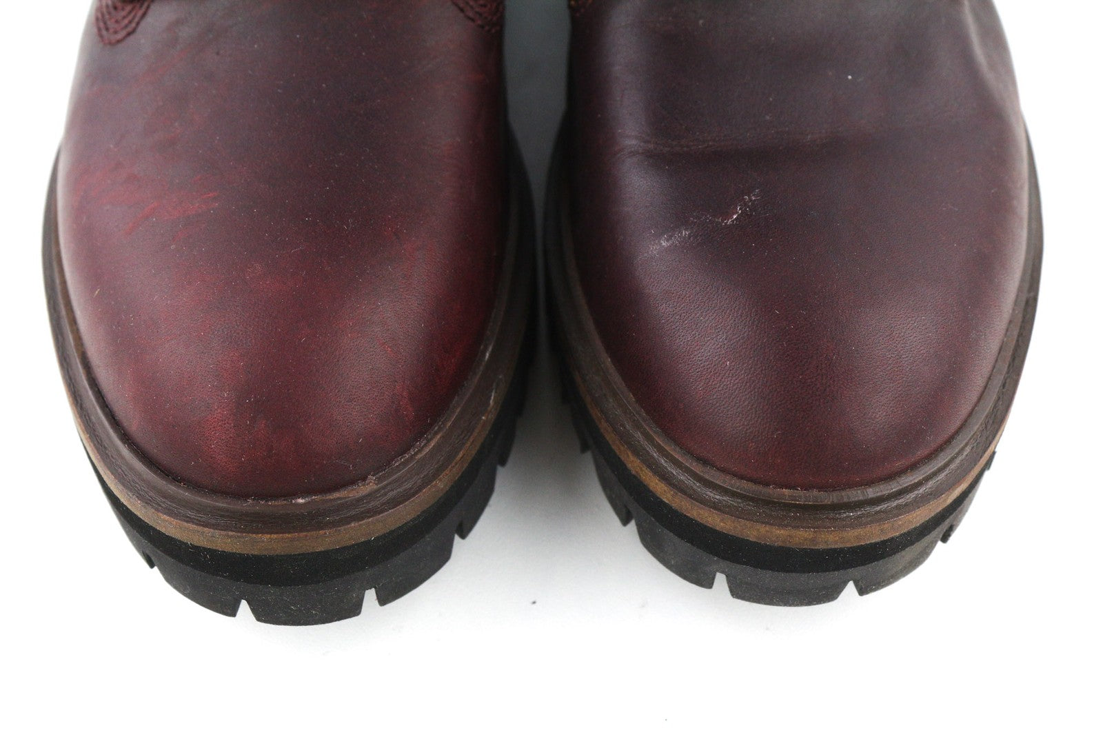 TIMBERLAND A1RCS-A3519 Women's EU38.5/39.5 Purple Leather Lace High-Top Boots