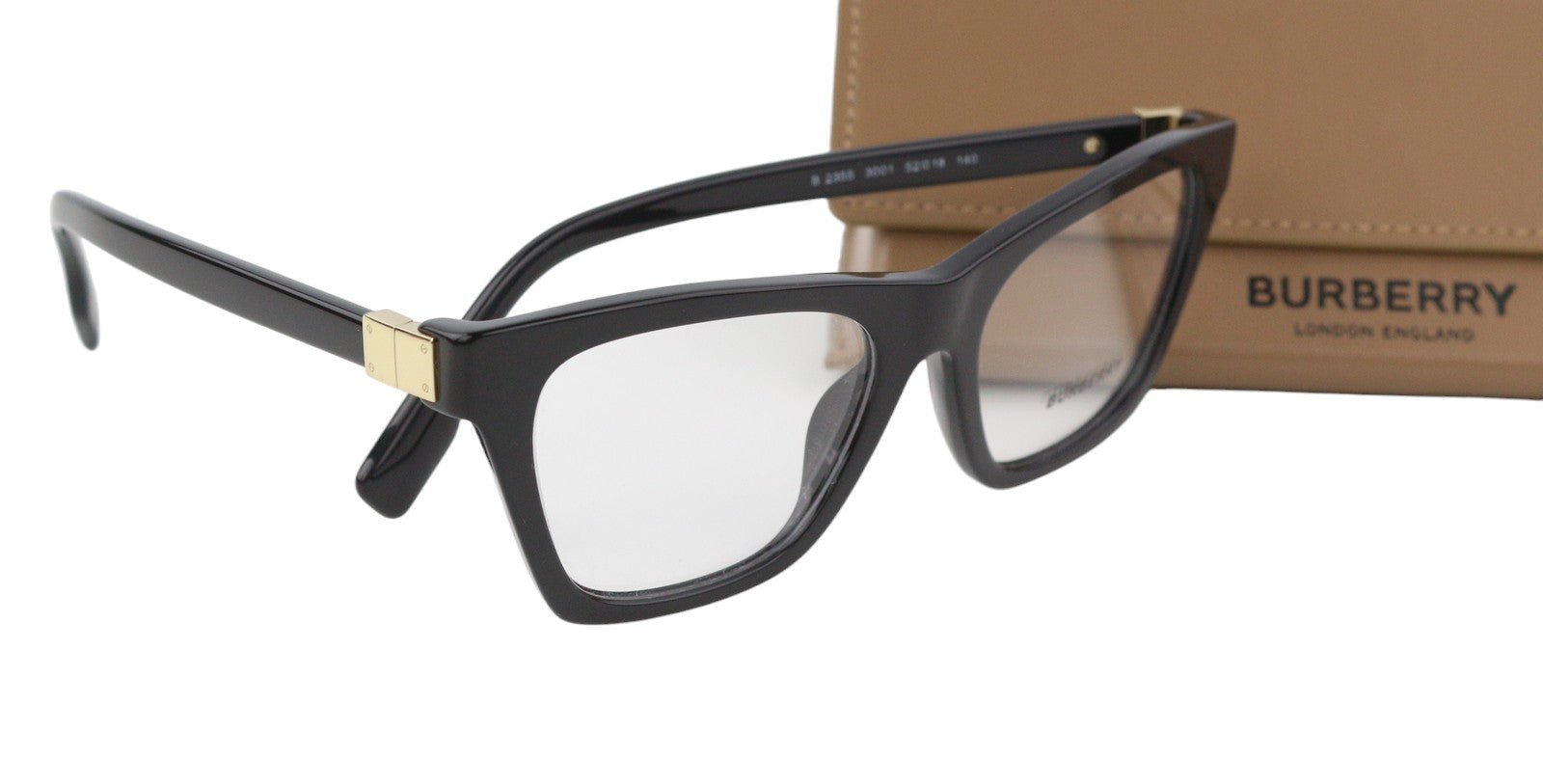 BURBERRY Arlo Women's OS Black Square Eyeglasses Demo Lens Casual €277