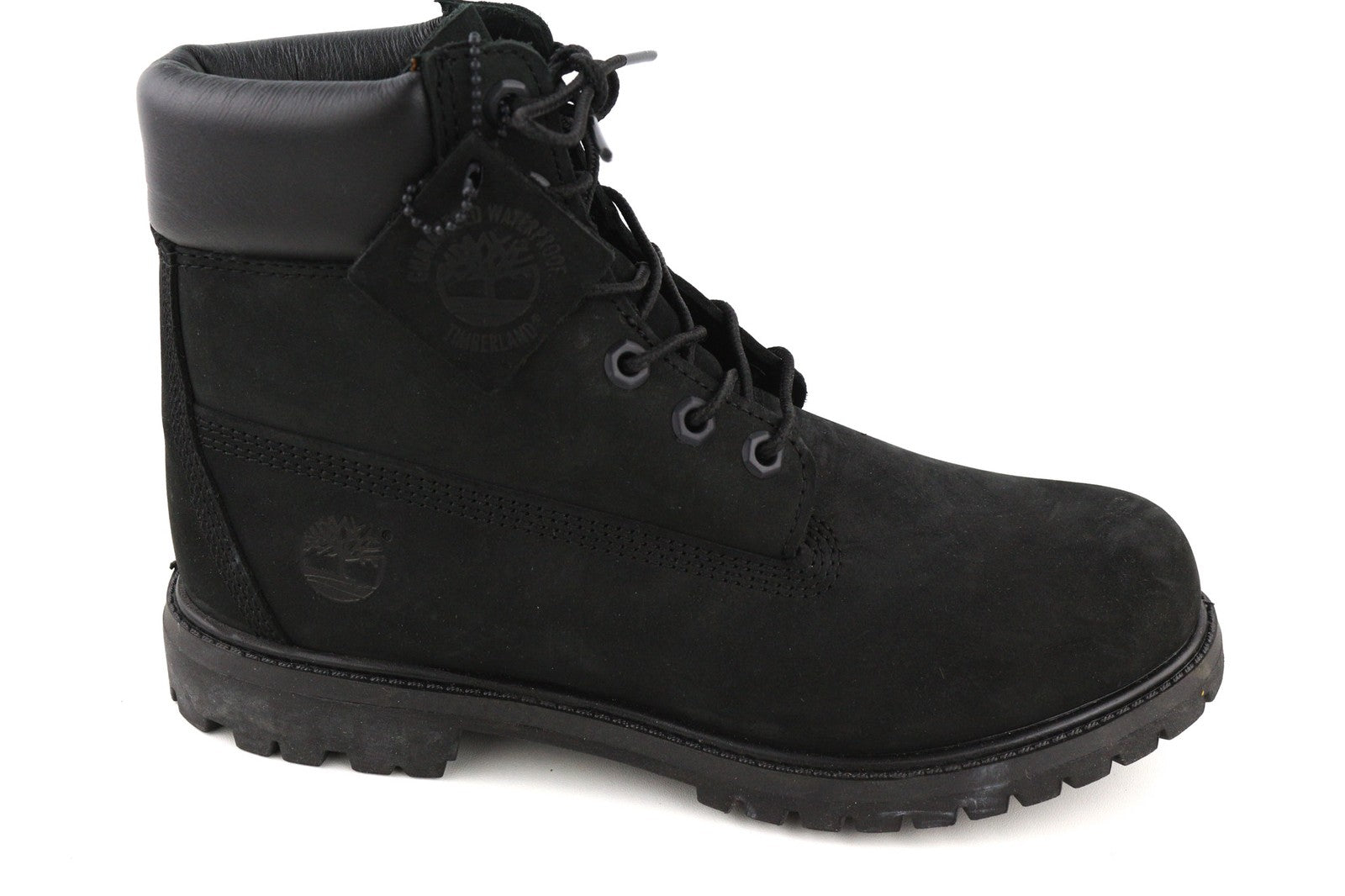 TIMBERLAND 8658A-A4235 Women's ~EU39/39.5 Black Leather High-Top Shoes