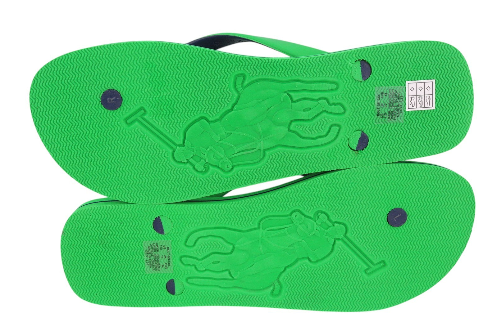 RALPH LAUREN Bolt-Sn-Csl Men's EU44/45 Green Casual Flip-Flops