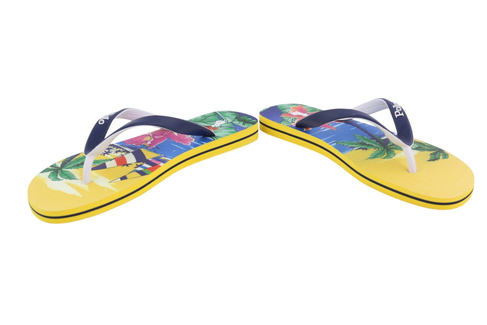 RALPH LAUREN Bolt-Sn-Csl Men's EU40/41 Aloha Print Flip-Flops