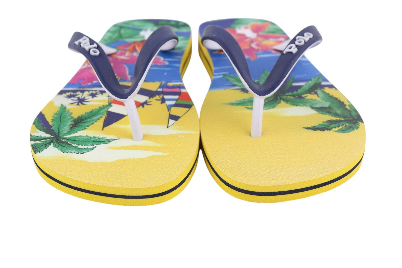 RALPH LAUREN Bolt-Sn-Csl Men's EU40/41 Aloha Print Flip-Flops