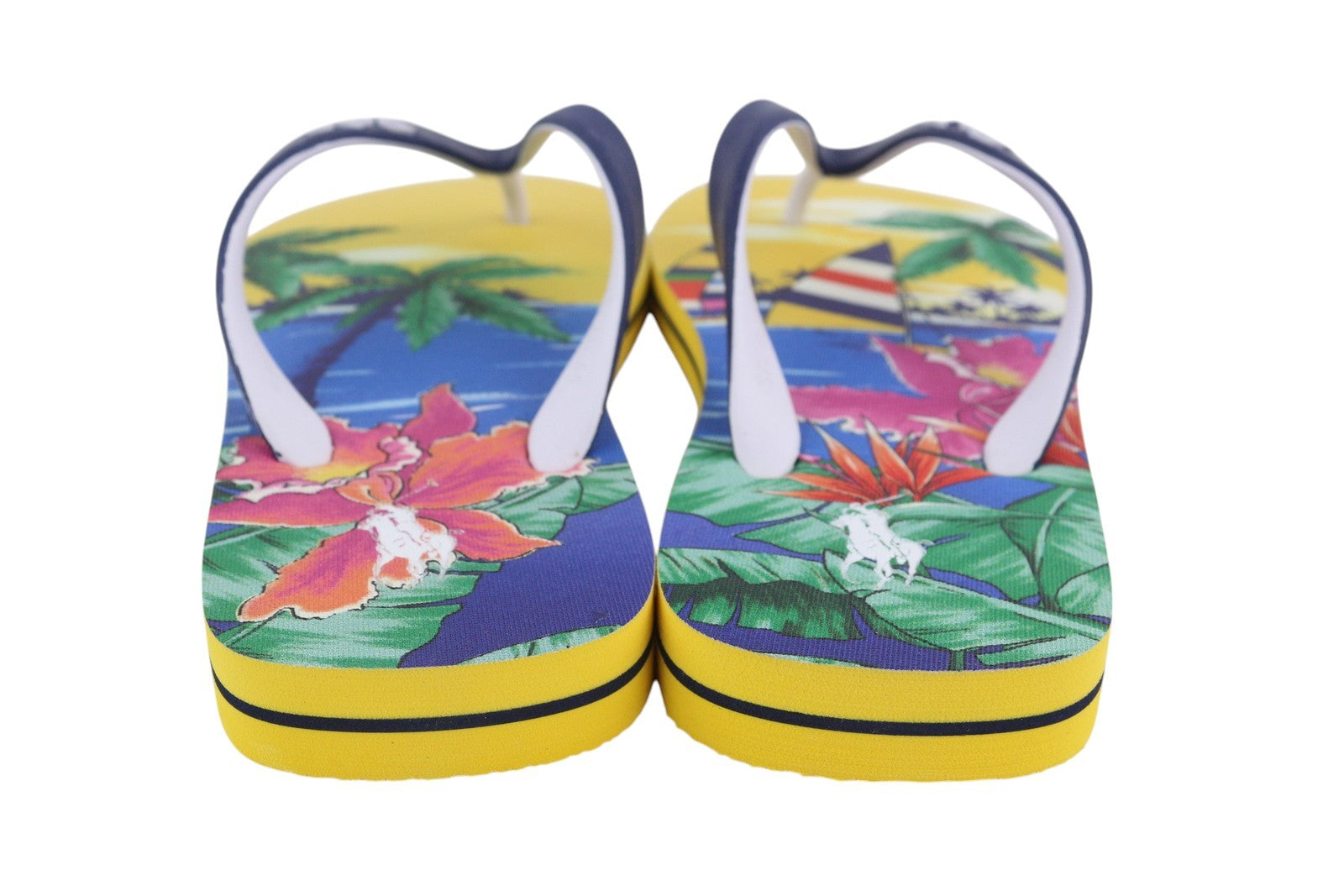 RALPH LAUREN Bolt-Sn-Csl Men's EU40/41 Aloha Print Flip-Flops