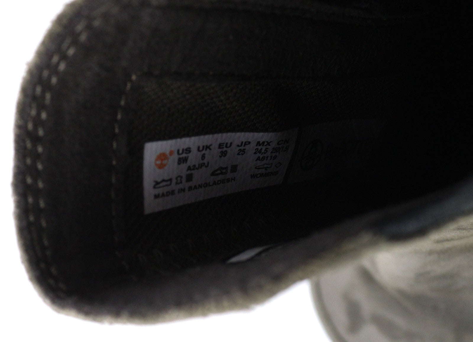 TIMBERLAND A2JPJ-A6319 Women's EU38.5/39 Khaki Leather Pull-On High-Top Boots