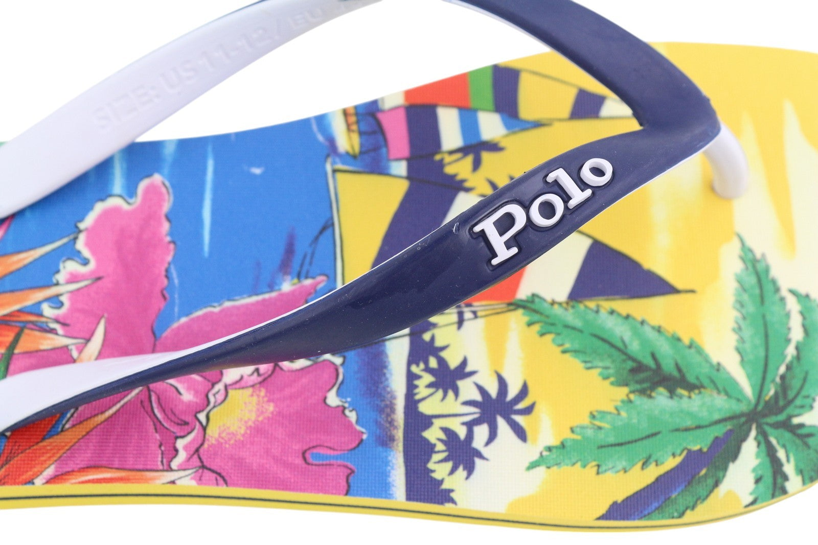 RALPH LAUREN Bolt-Sn-Csl Men's EU44/45 Aloha Print Flip-Flops