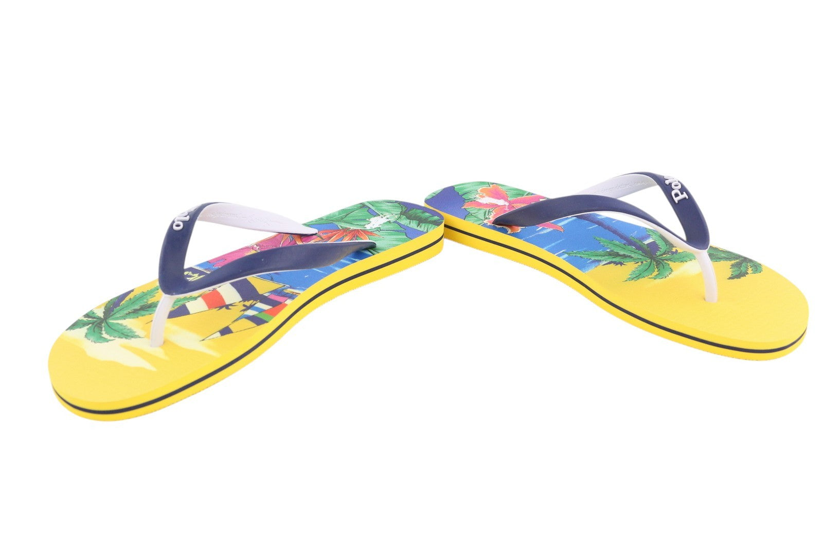 RALPH LAUREN Bolt-Sn-Csl Men's EU44/45 Aloha Print Flip-Flops