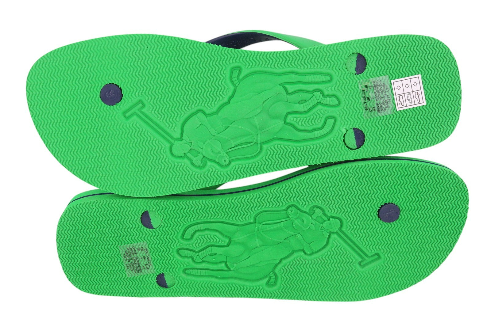 RALPH LAUREN Bolt-Sn-Csl Men's EU42/43 Green Sandals Flip Flops Summer