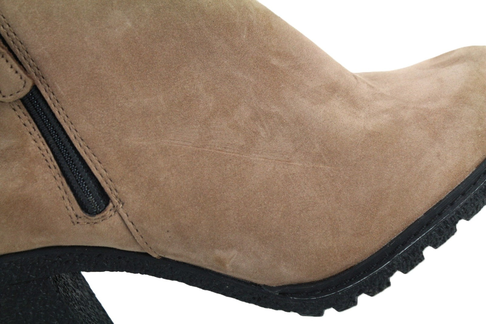 TIMBERLAND A2JJK-A6034 Women's EU36/37 Brown Leather Logo Ankle Heel Shoes