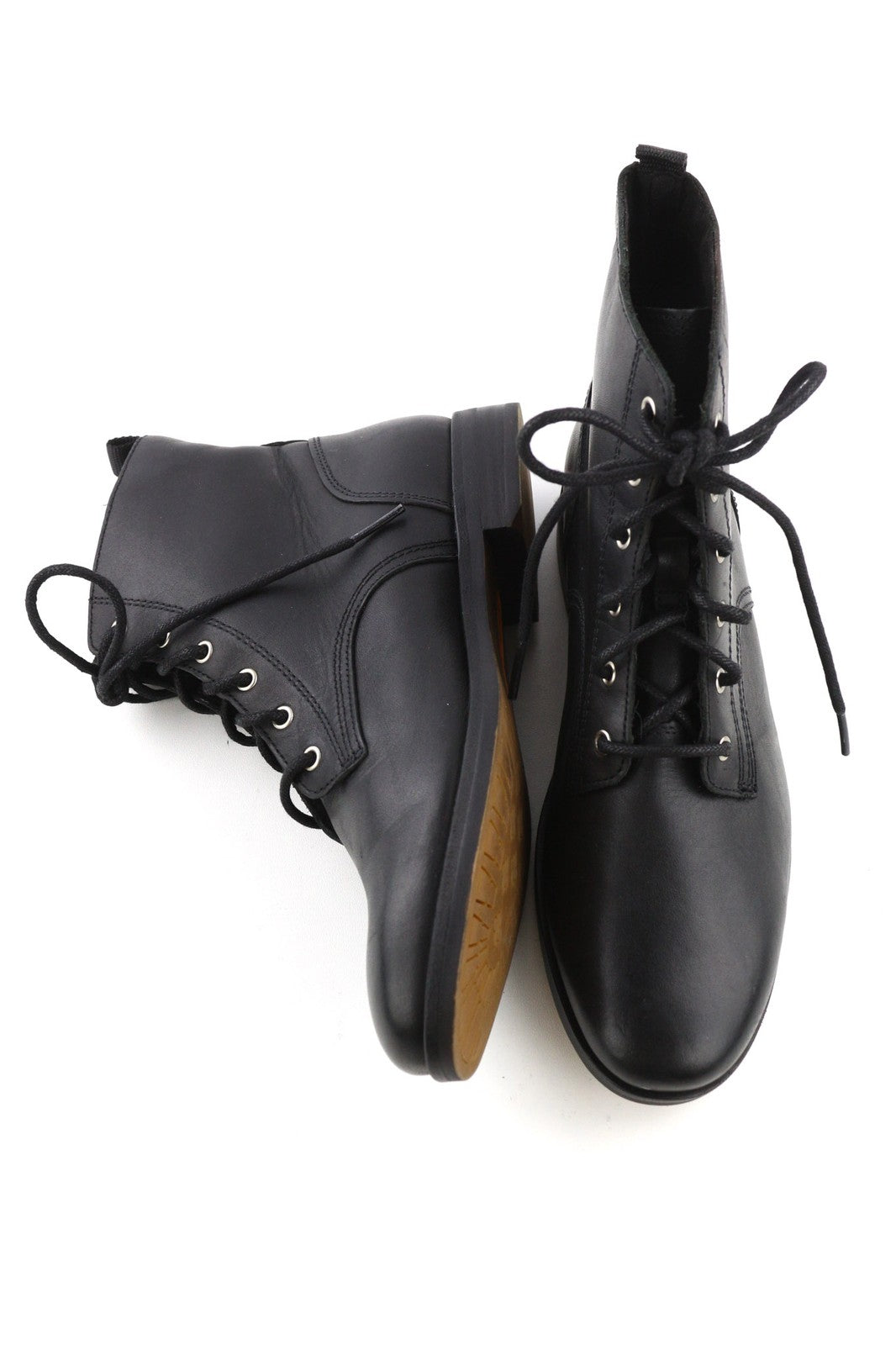 TIMBERLAND A21ED-A5819 Women's EU38/38.5 Black Genuine Leather High-Top Shoes