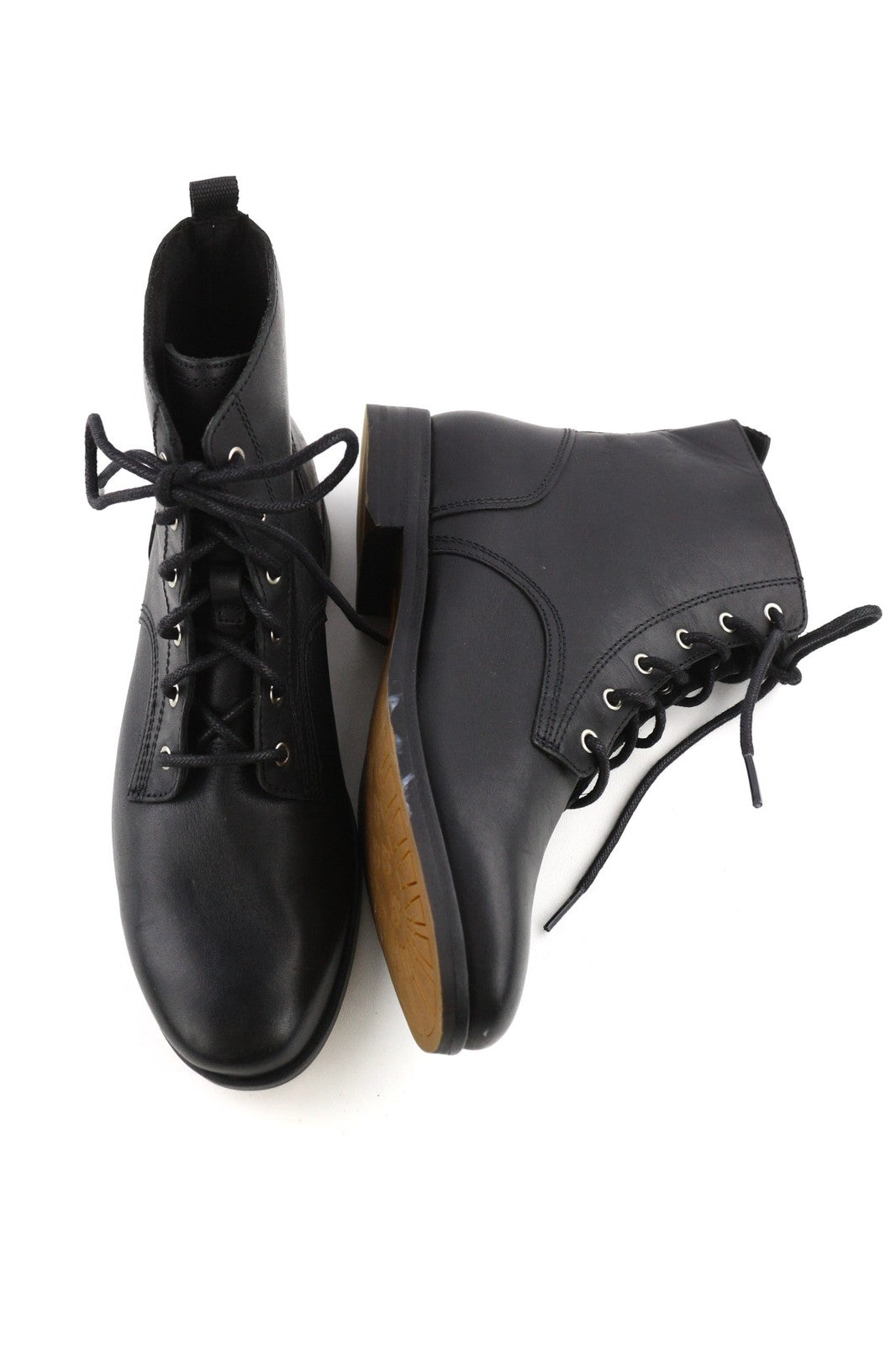 TIMBERLAND A21ED-A5819 Women's EU38/38.5 Black Genuine Leather High-Top Shoes