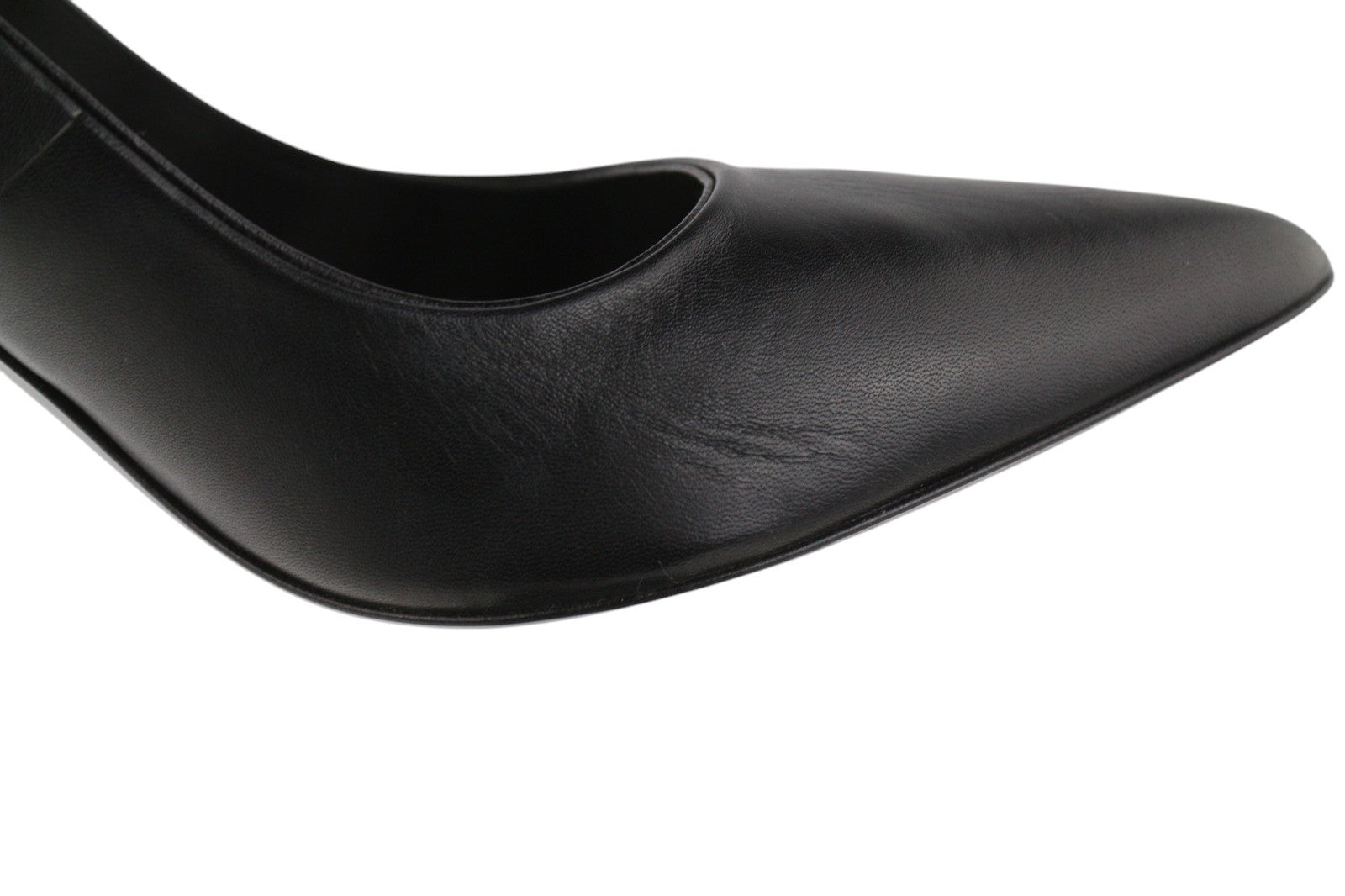 DIESEL D-Slanty Women's EU38 Black Leather Pointed Stiletto Heels