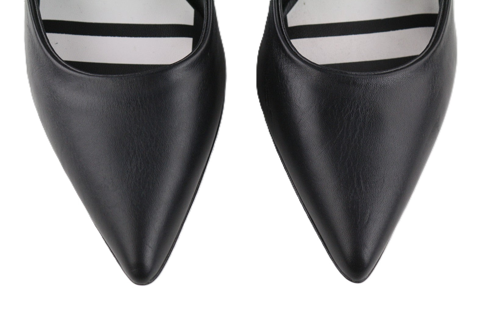 DIESEL D-Slanty Women's EU38 Black Leather Pointed Stiletto Heels