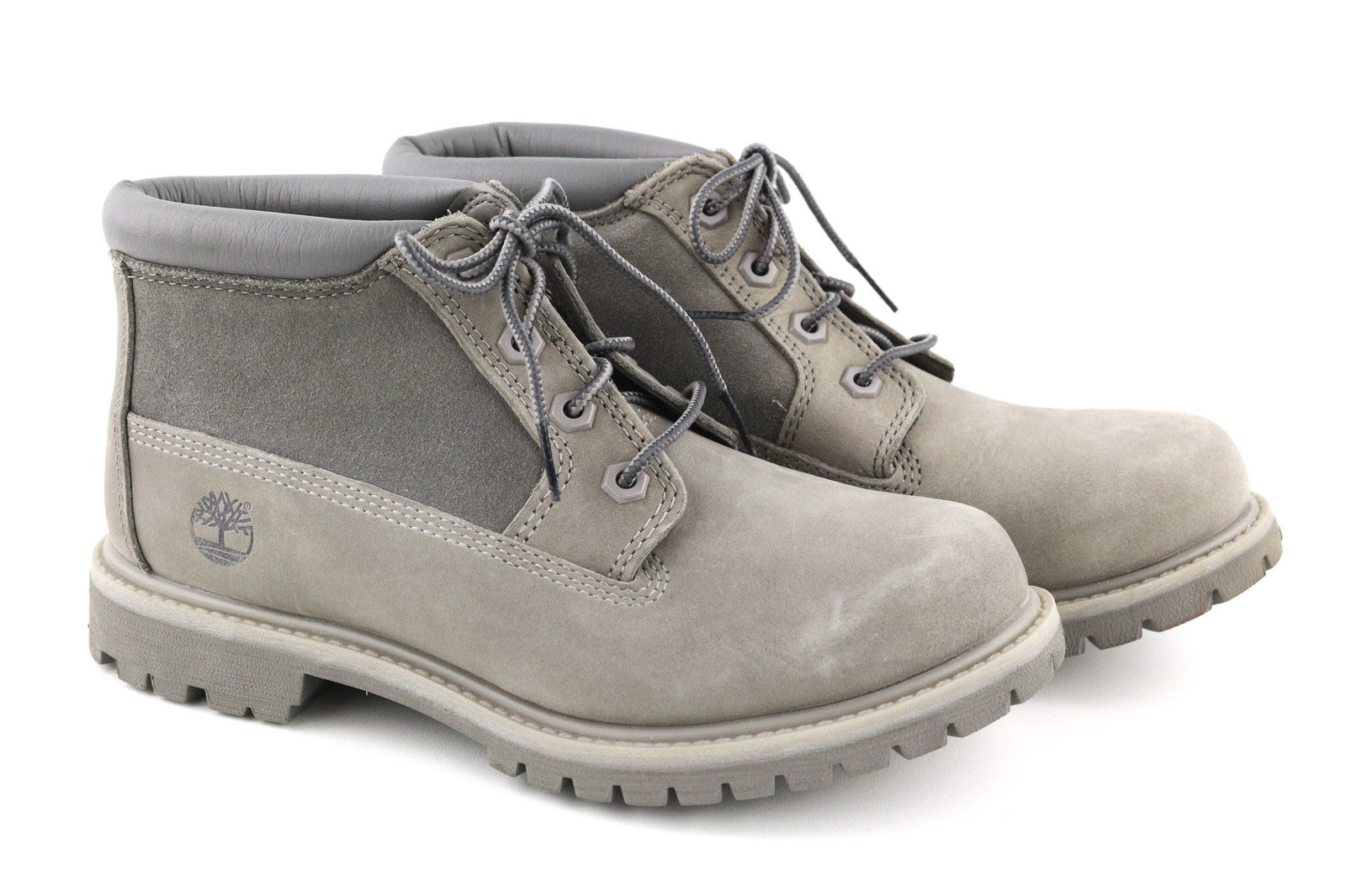 TIMBERLAND A1GYX-A3198 Women's EU38/39 Grey Leather Ortholite Lace-Up Shoes