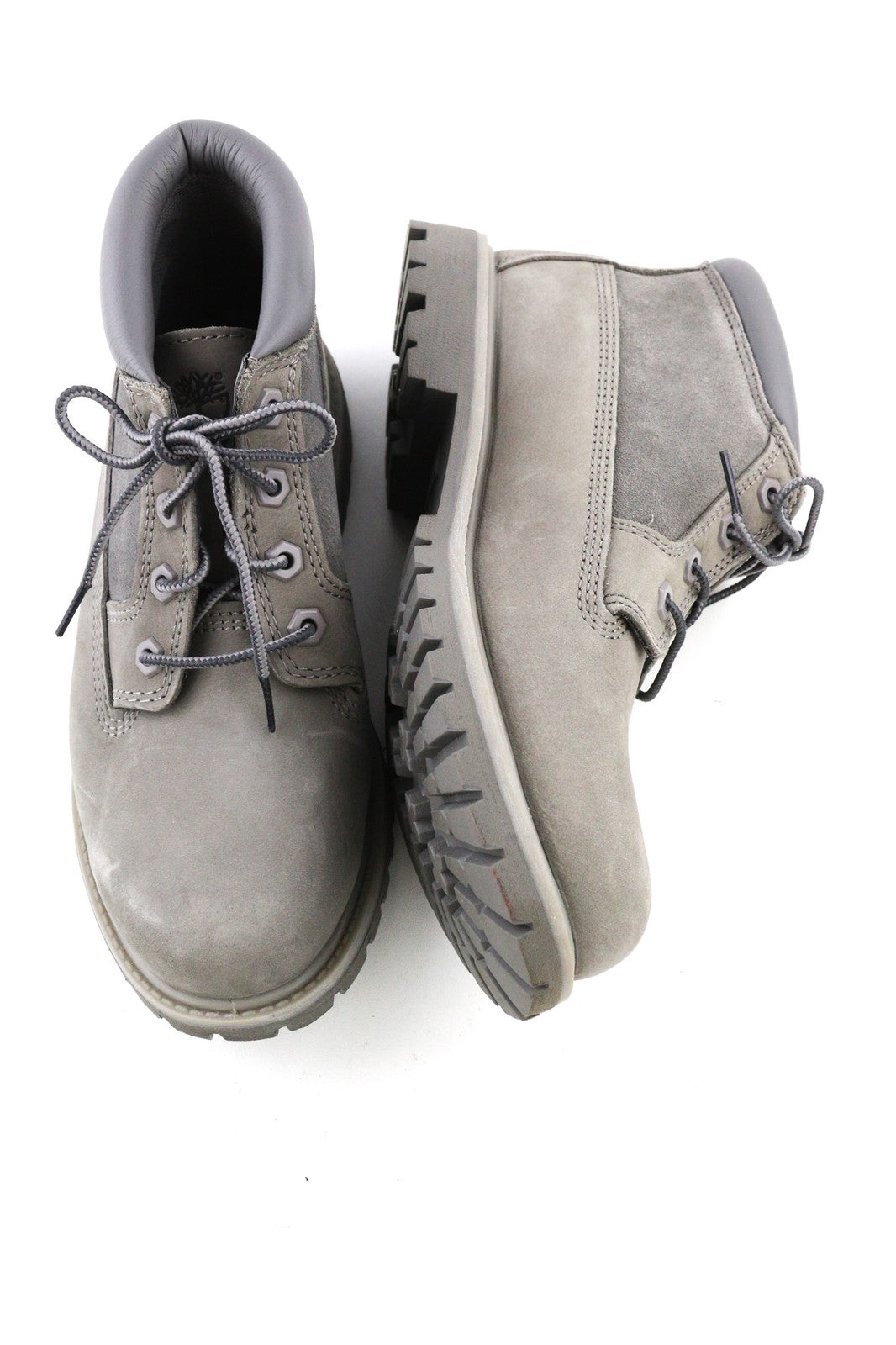 TIMBERLAND A1GYX-A3198 Women's EU38/39 Grey Leather Ortholite Lace-Up Shoes
