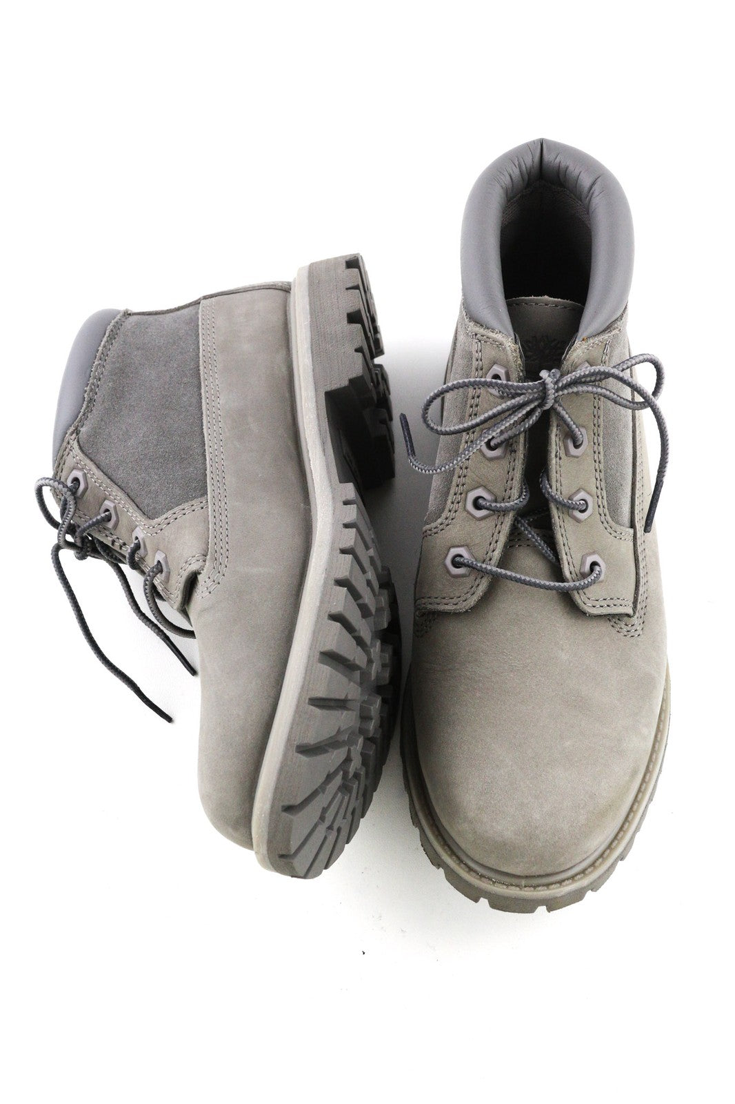 TIMBERLAND A1GYX-A3198 Women's EU38/39 Grey Leather Ortholite Lace-Up Shoes