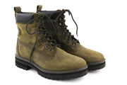 TIMBERLAND A2NXX-A4919 Men's EU42/43 Khaki Aged Leather Lace-Up Ankle Boots