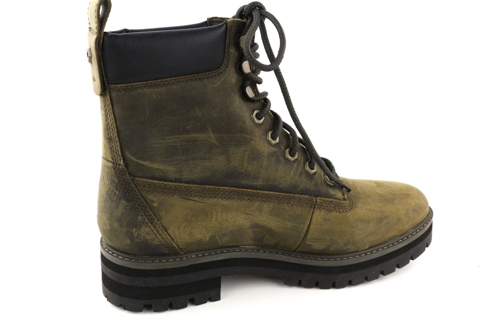 TIMBERLAND A2NXX-A4919 Men's EU42/43 Khaki Aged Leather Lace-Up Ankle Boots