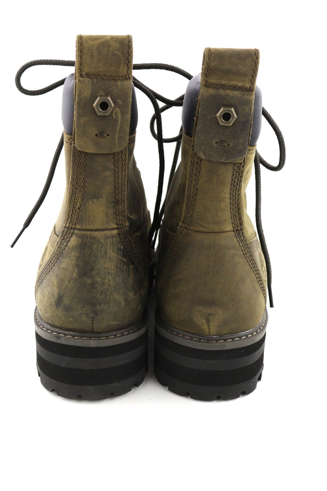 TIMBERLAND A2NXX-A4919 Men's EU42/43 Khaki Aged Leather Lace-Up Ankle Boots