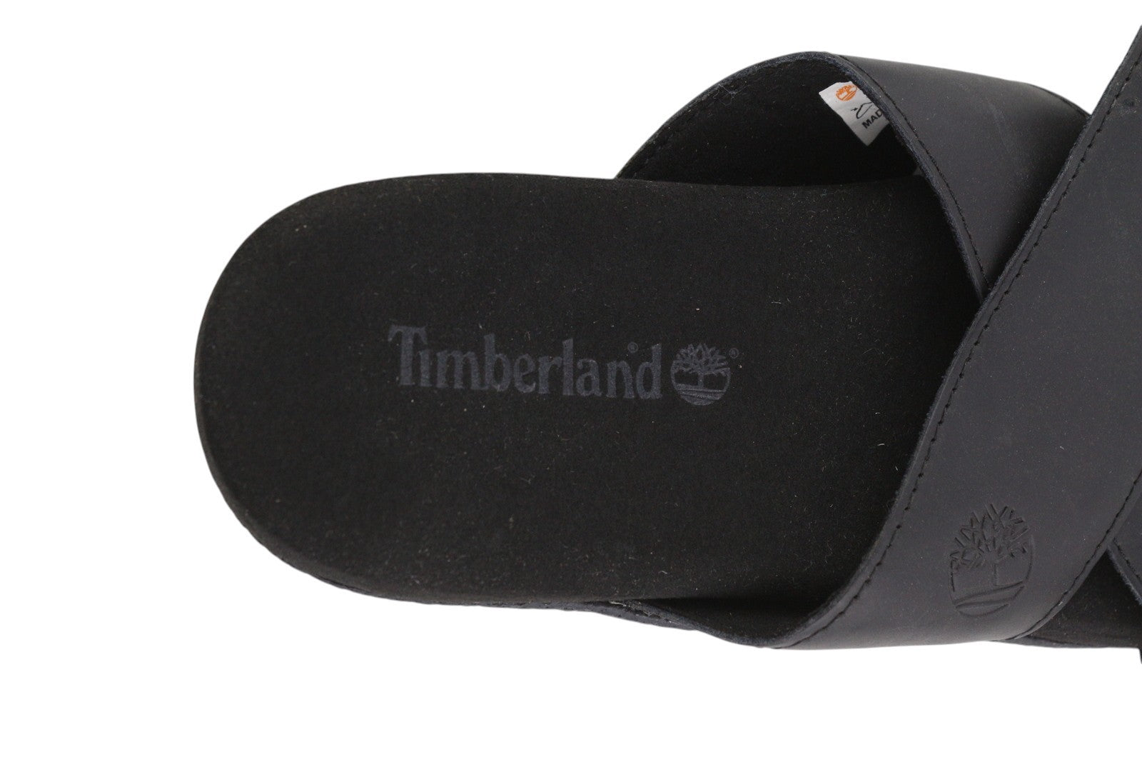 TIMBERLAND A24Z5 Men's EU41.5/43 Black Leather Narrow Slip-On Flats Casual