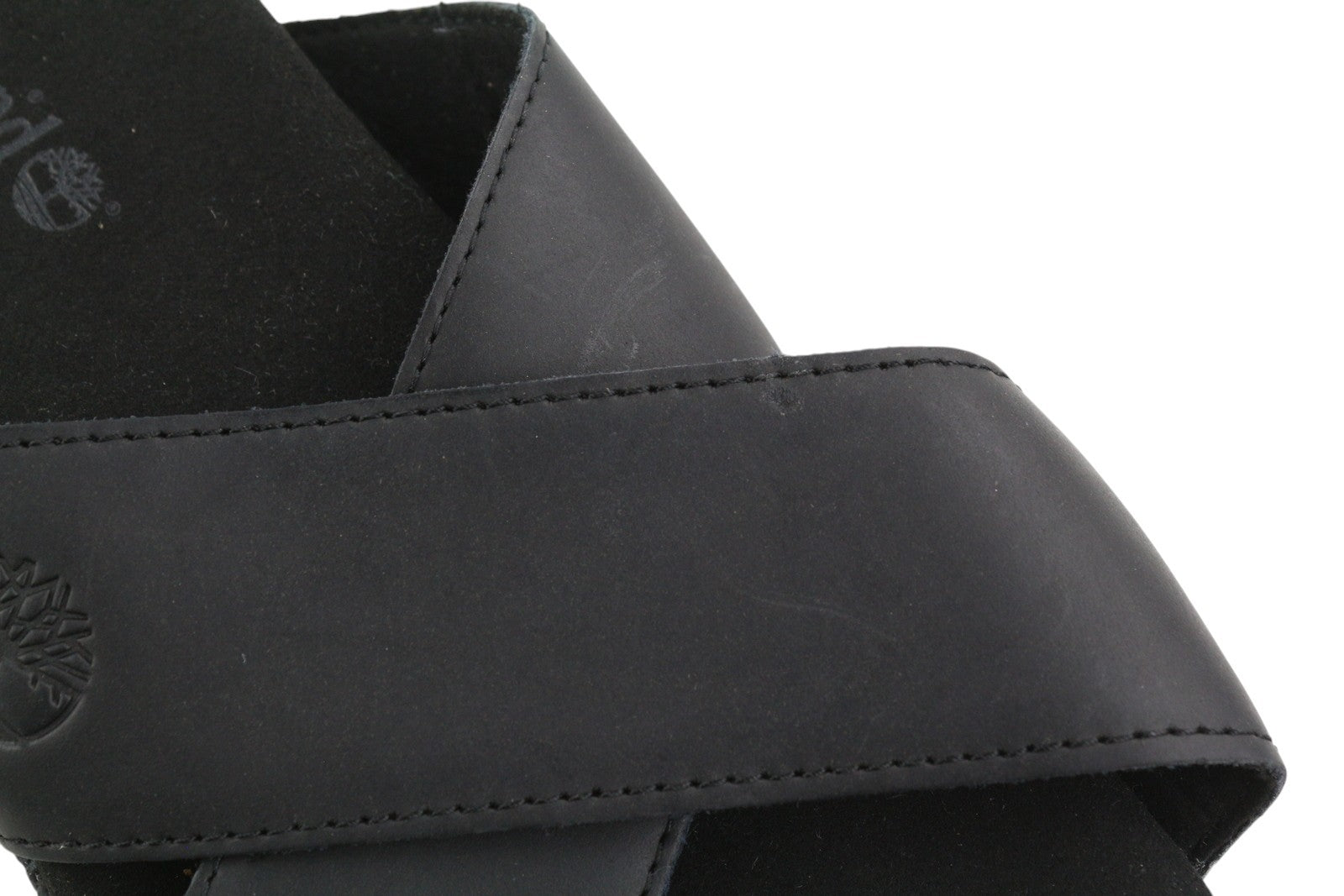 TIMBERLAND A24Z5 Men's EU41.5/43 Black Leather Narrow Slip-On Flats Casual