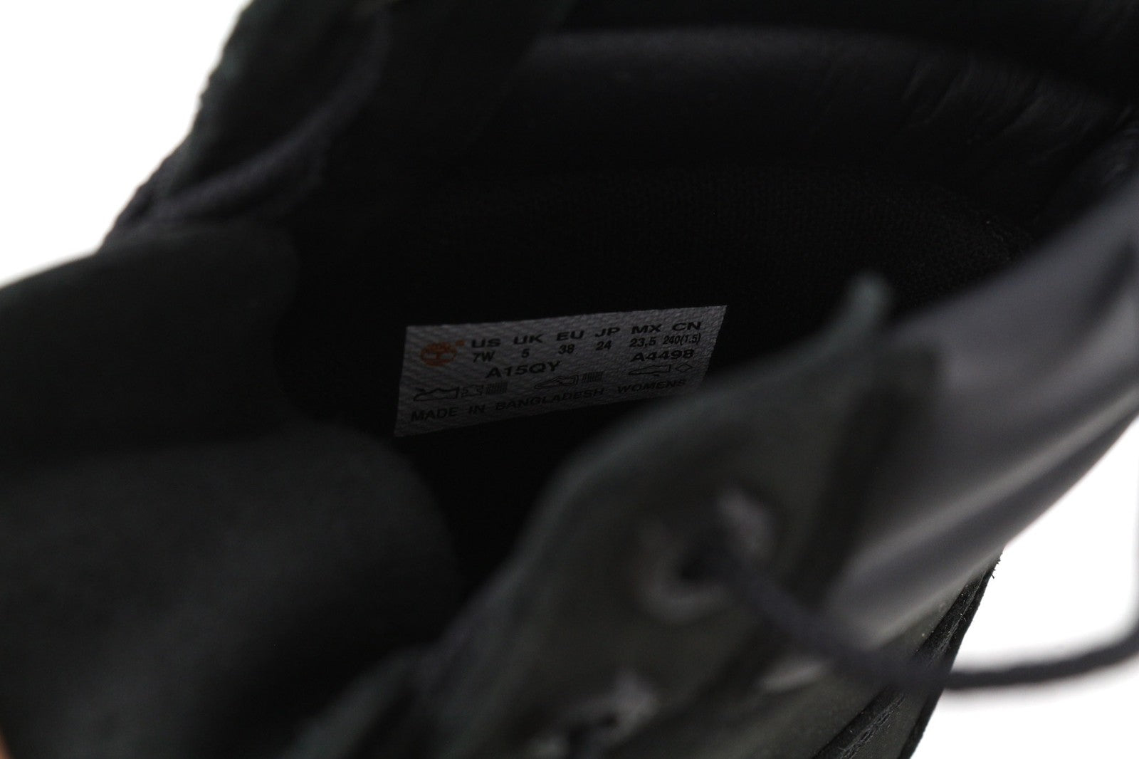 TIMBERLAND A15QY-A4498 Women's EU38/38.5 Black Leather High-Top Boots