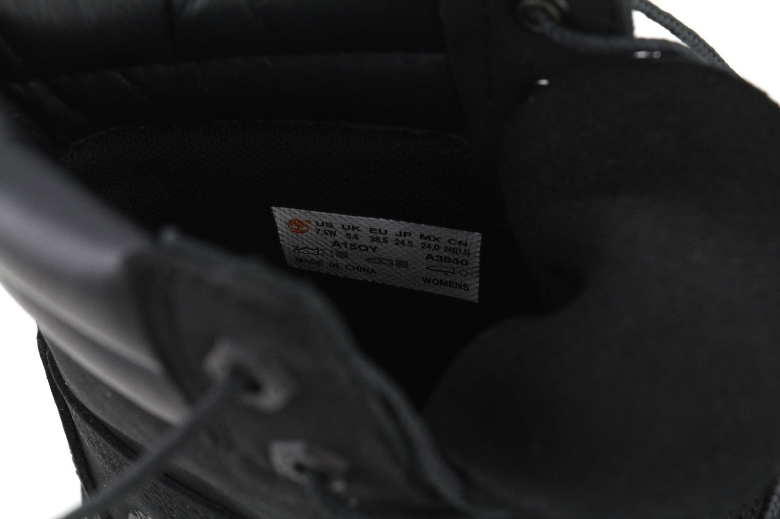 TIMBERLAND A15QY-A4498 Women's EU38/38.5 Black Leather High-Top Boots