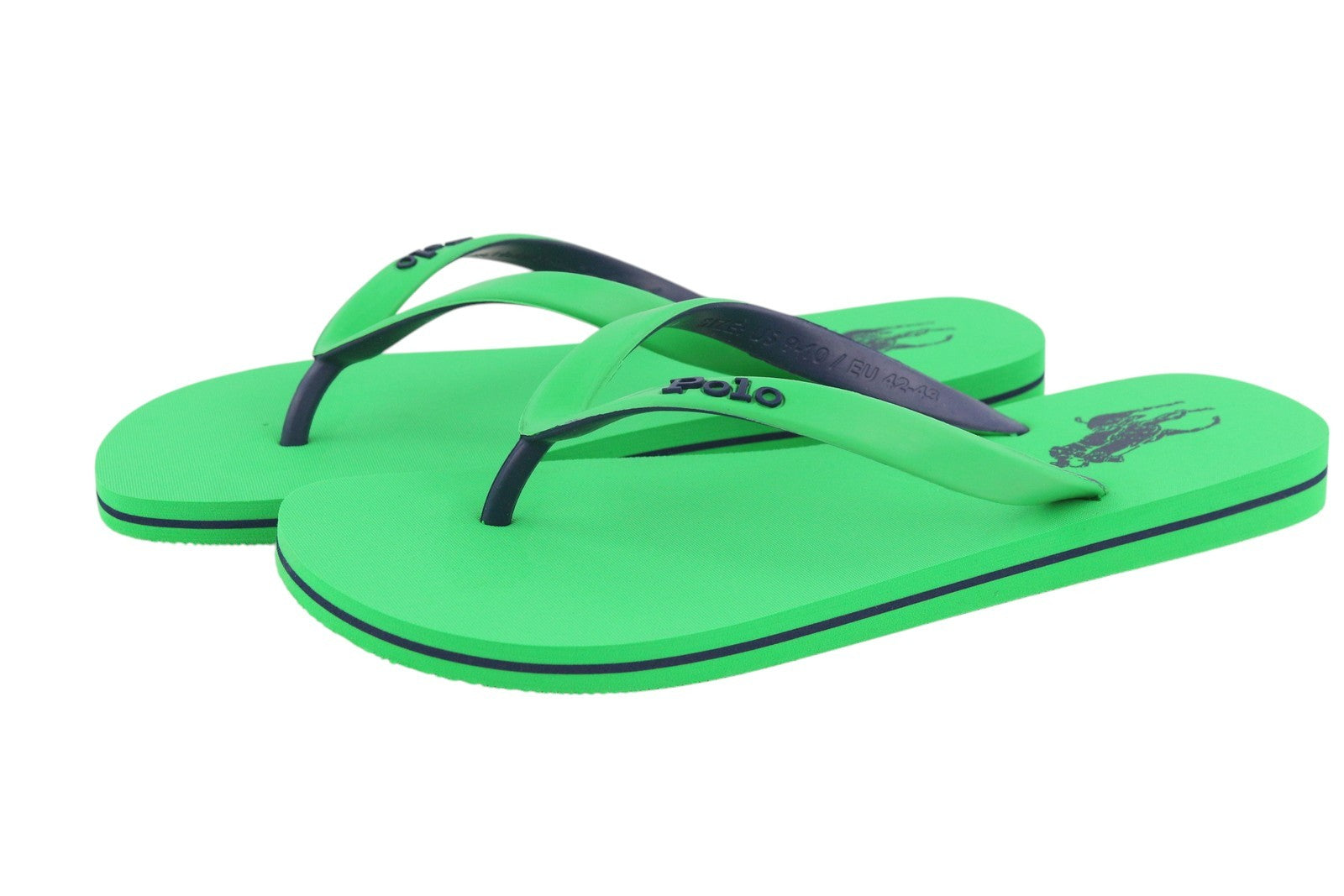 RALPH LAUREN Bolt-Sn-Csl Men's EU42/43 Green Flip-Flops Sandals