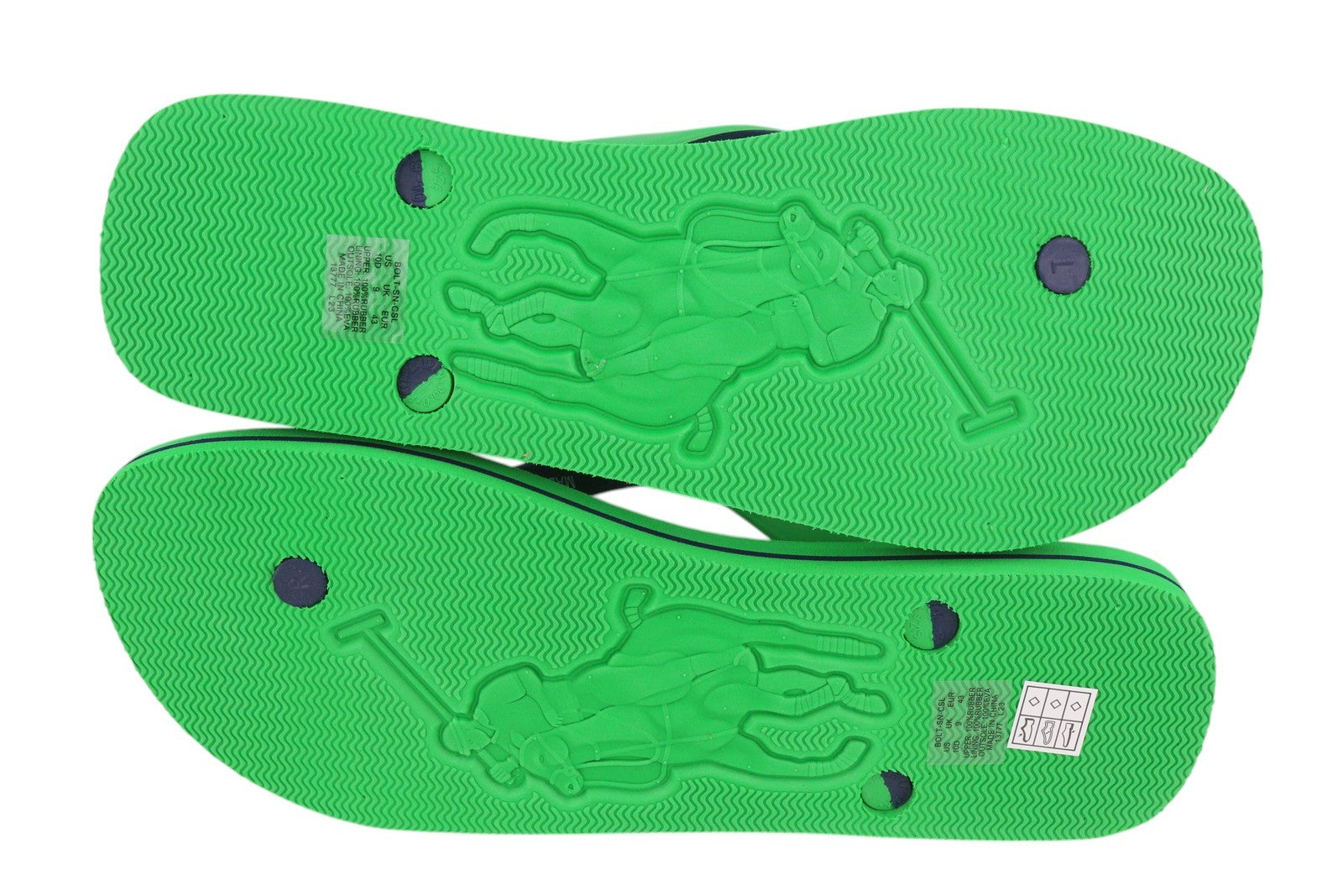 RALPH LAUREN Bolt-Sn-Csl Men's EU42/43 Green Flip-Flops Sandals