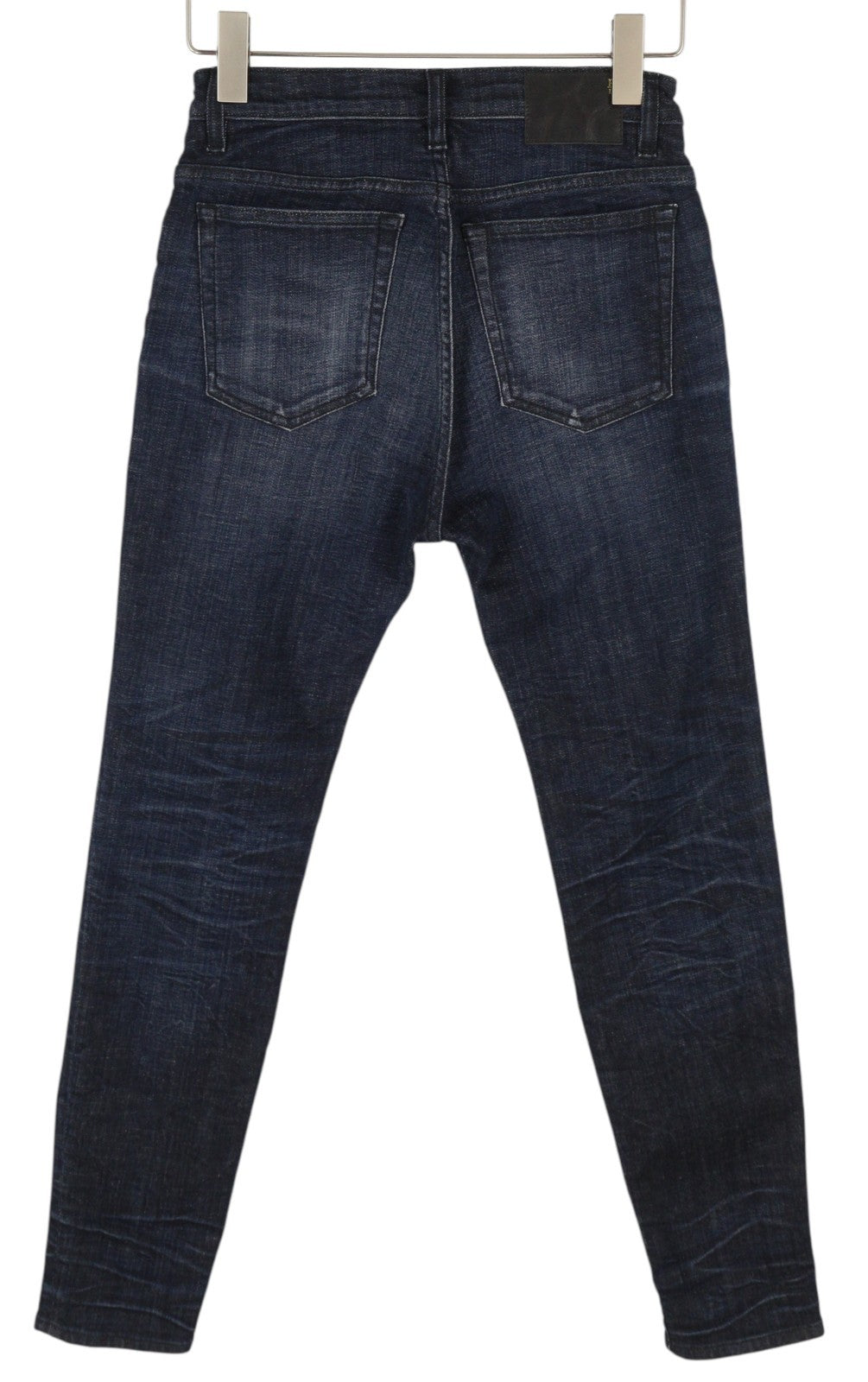 R13 High Rise Skinny Women Jeans 27 Howell Indigo Faded Washed Blue RRP475