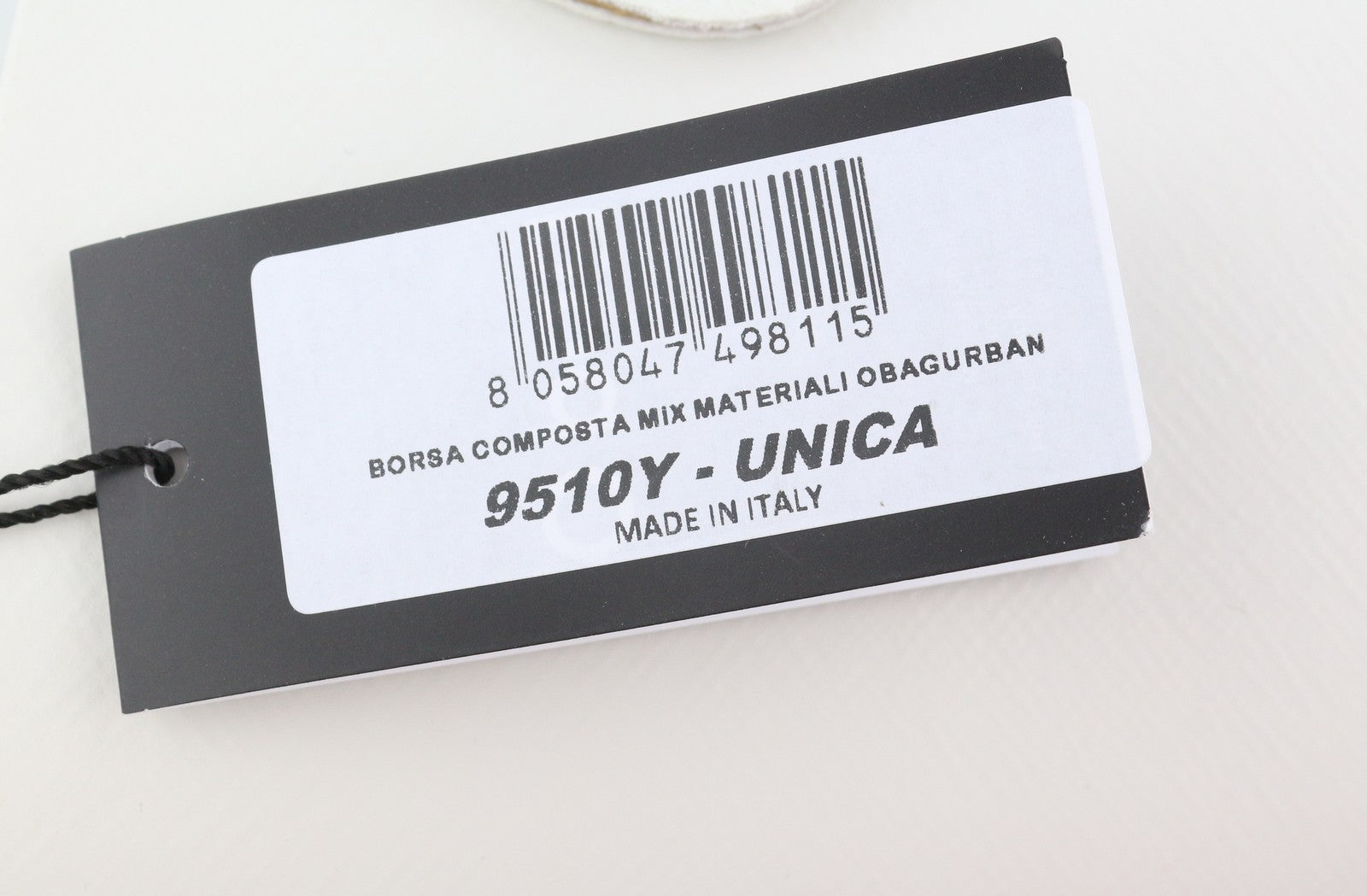 O BAG Urban Women Bag OS White Dual Handles Patterned Liner Trapeze Tote