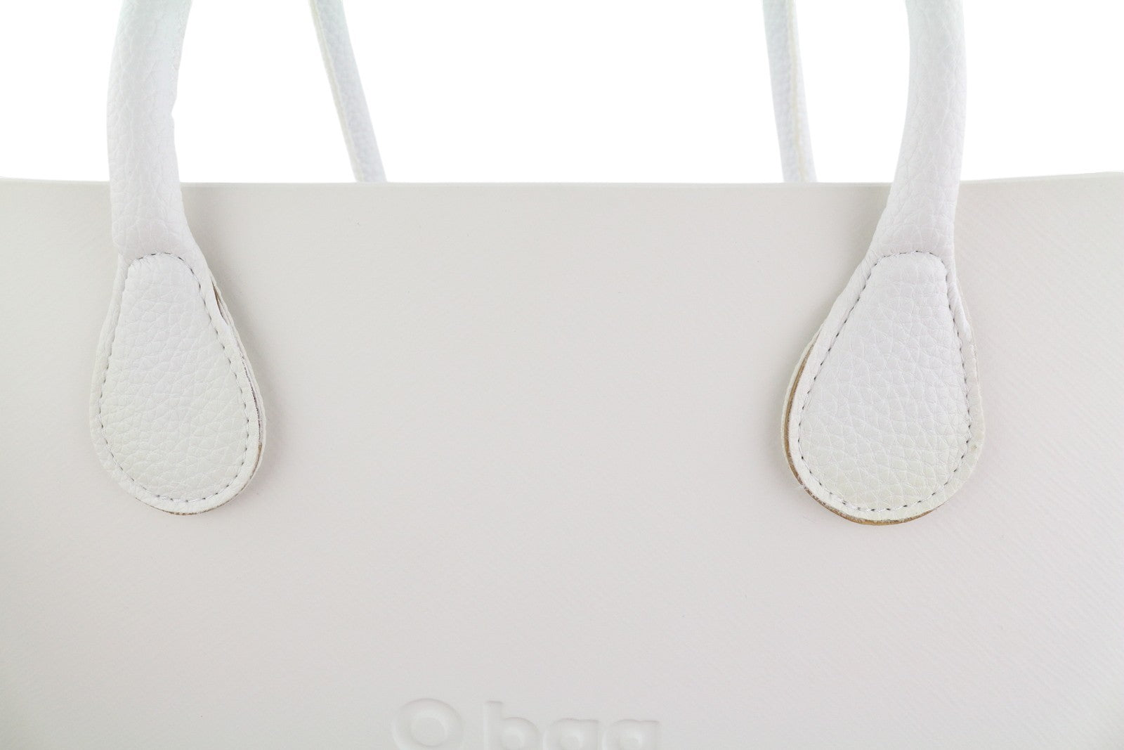 O BAG Urban Women Bag OS White Dual Handles Patterned Liner Trapeze Tote