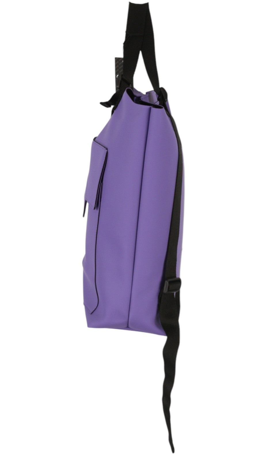 O BAG D217 Women Bag OS Purple Violet Dual Handles Logo Patch Backpack