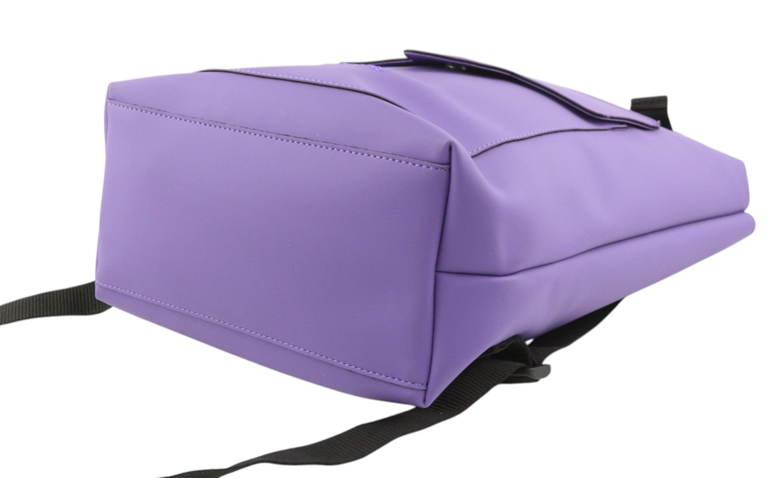 O BAG D217 Women Bag OS Purple Violet Dual Handles Logo Patch Backpack