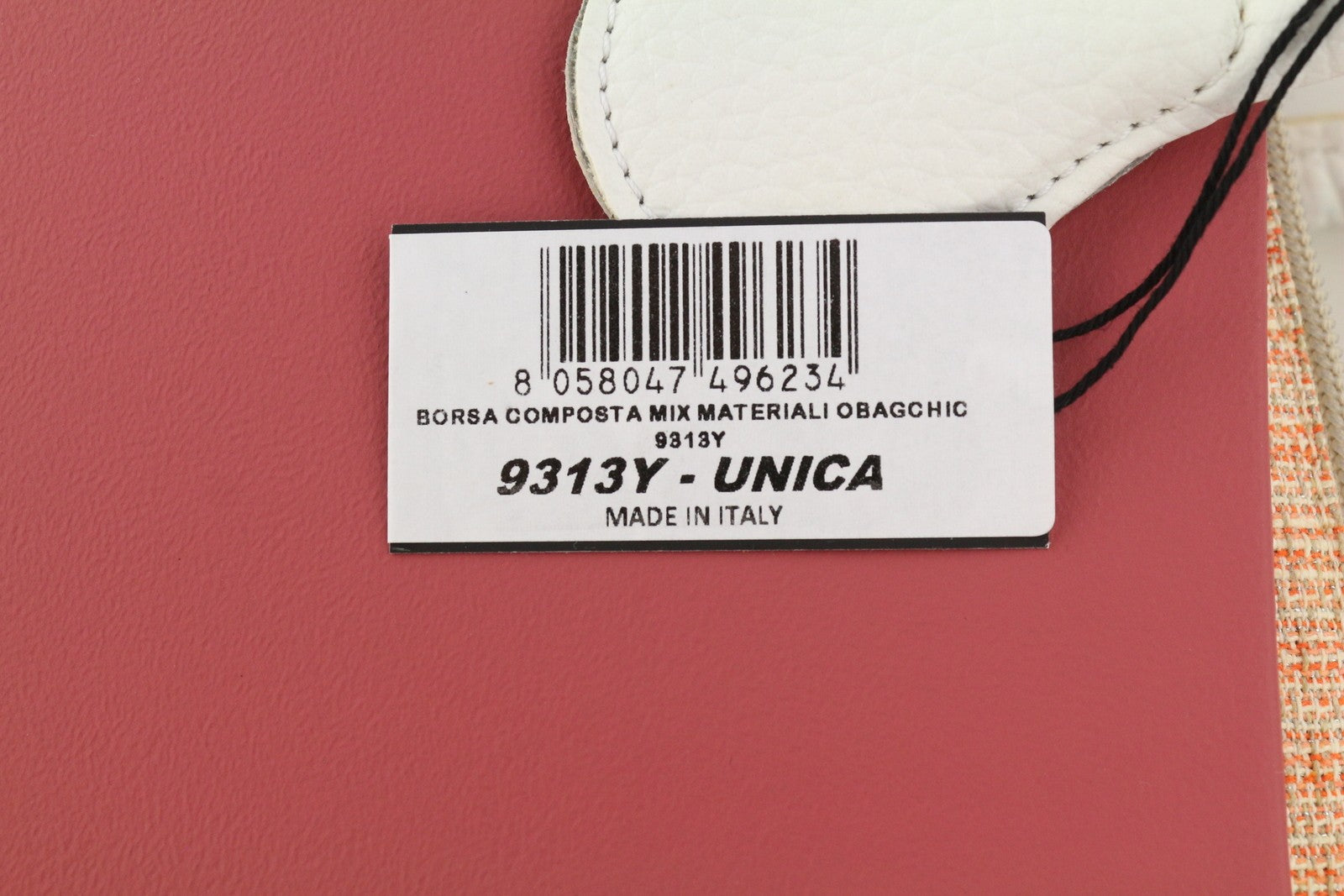 O BAG Chic Women Bag OS Pink Twin Handles Inner Pouch Mini Square Tote Casual