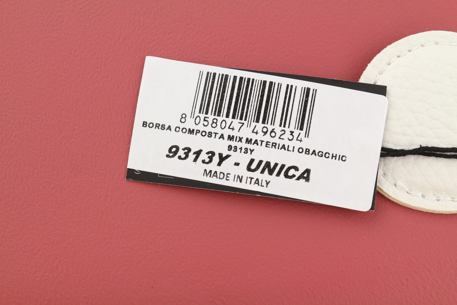 O BAG Chic Women Bag OS Pink Dual Handles Inner Pouch Mini Square Tote Logo