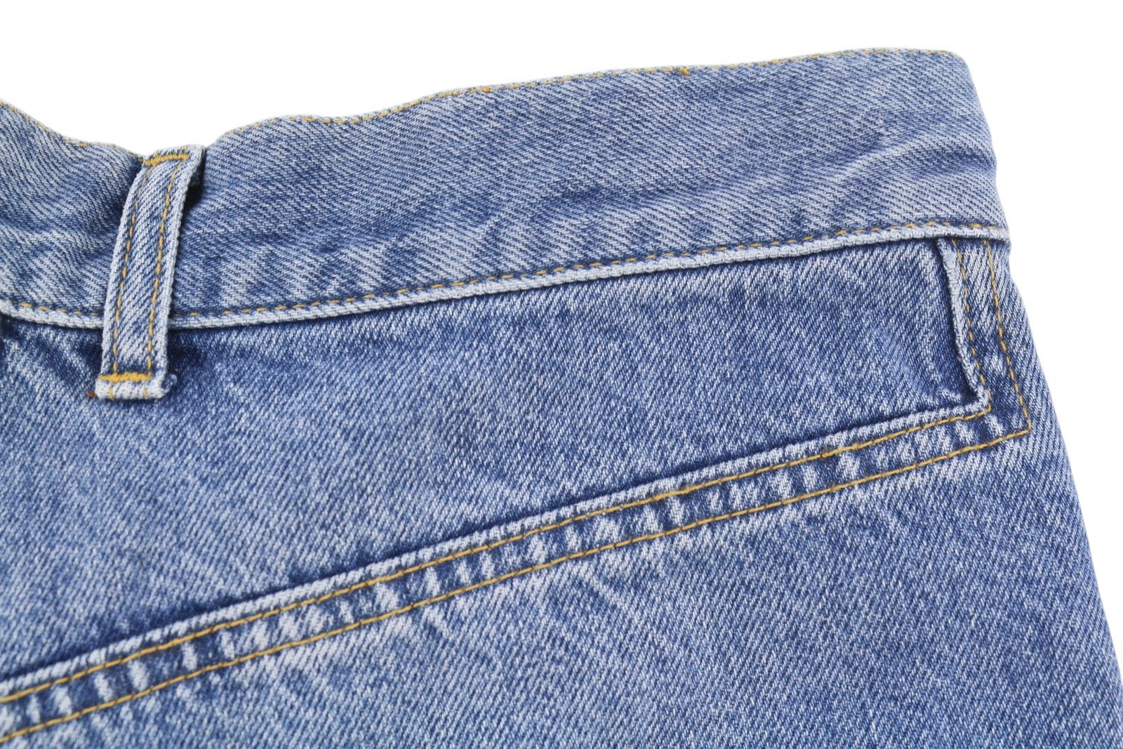 PLAN C Women Jeans 38 Blue Washed Relaxed Straight Leg Button Fly RRP550