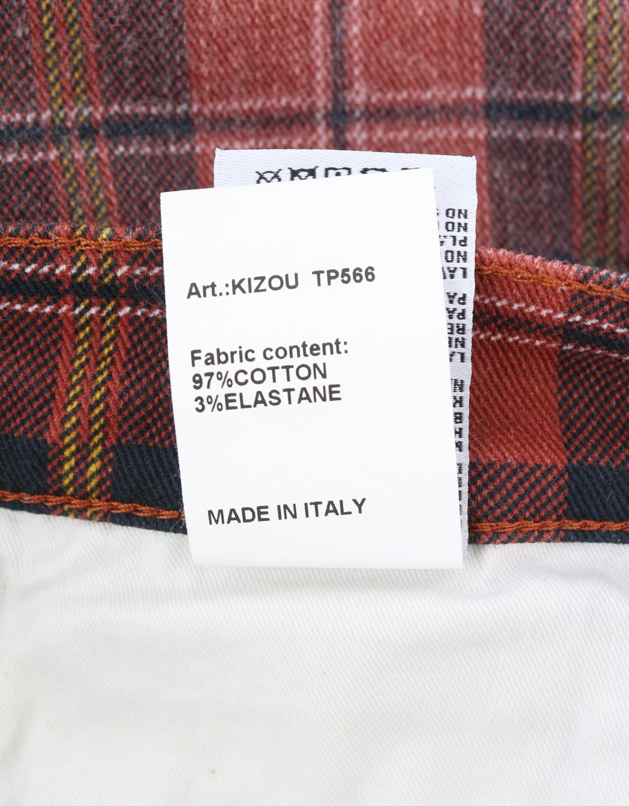 R13 Tailored Drop Women Trousers 27 Ash Red Plaid Cropped Ankle Drop Crotch