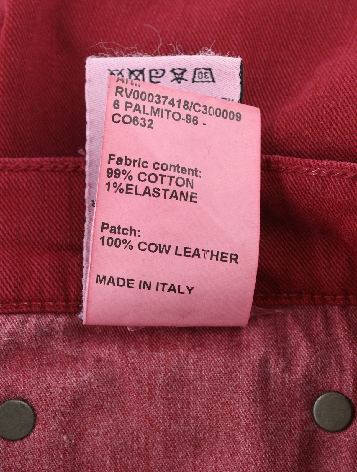 R13 Jane Women Trousers 27 Vivid Red Stretch Slim Straight Fitted RRP595