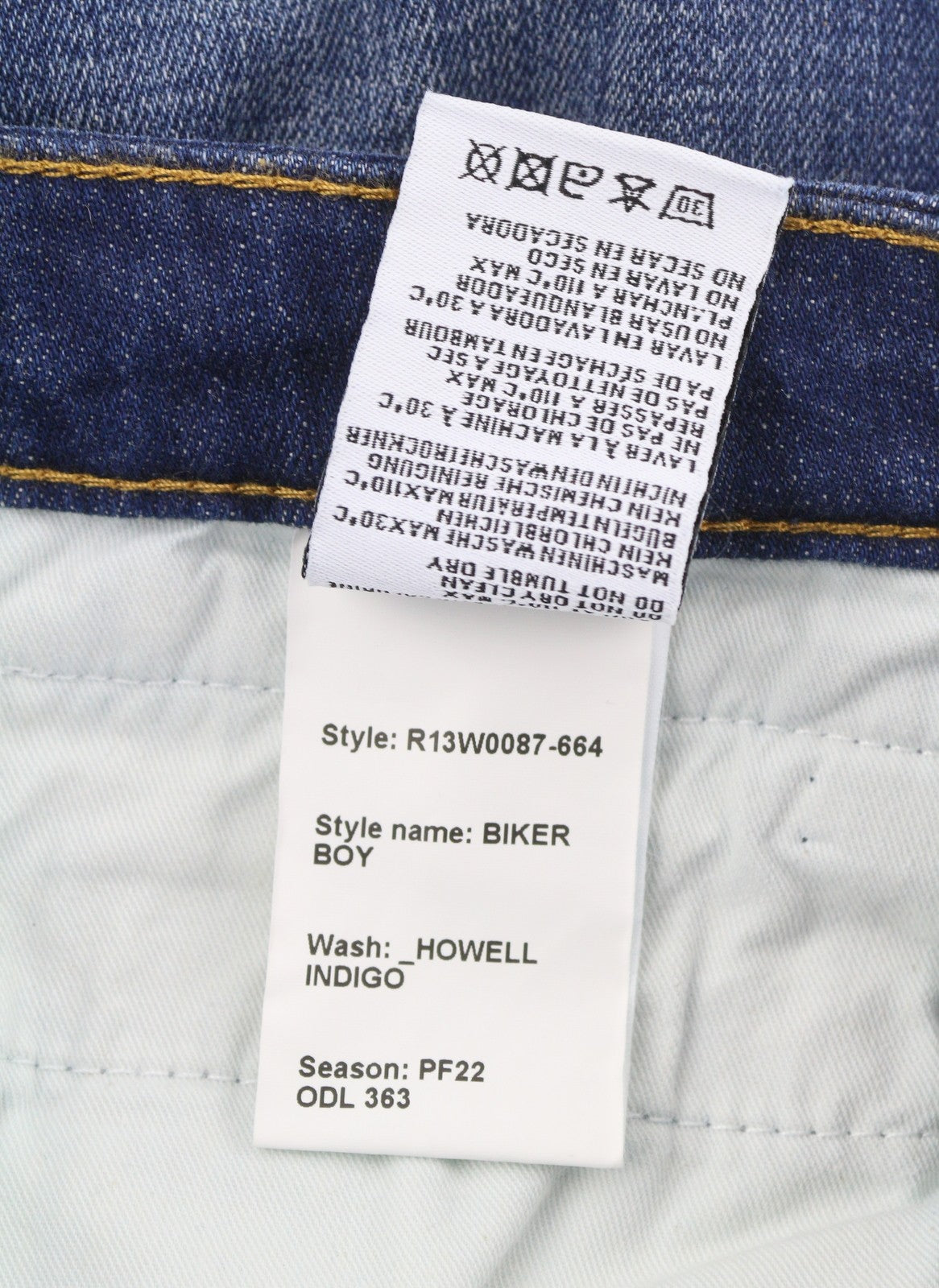 R13 Biker Boy Women Jeans 26 Howell Indigo Cropped Ankle Skinny Faded Blue