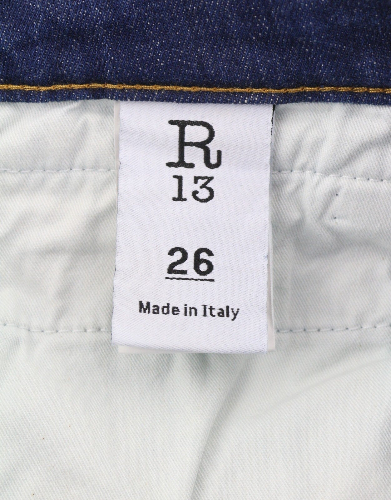 R13 Biker Boy Women Jeans 26 Howell Indigo Cropped Ankle Skinny Faded Blue