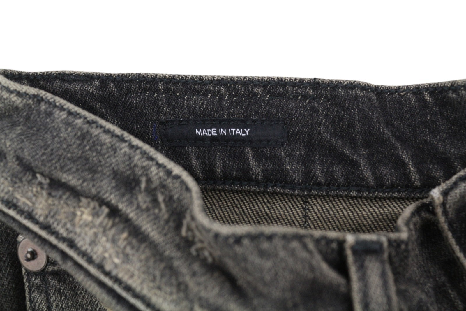 R13 Jesse Women Jeans 27 Abbey Black Faded Loose Straight Distressed RRP725