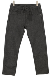 R13 Boy Straight Women Jeans 27 Vintage Grey Dark Denim Zip Fly Casual Pockets