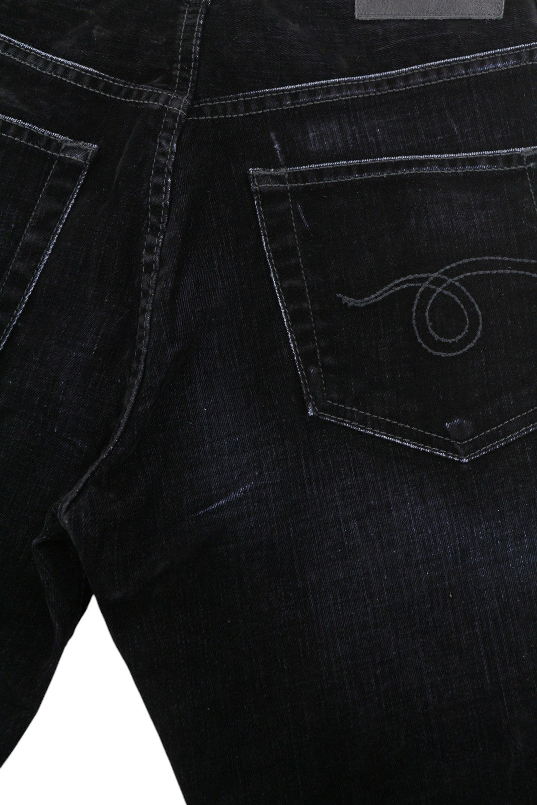 R13 Romeo Women Trousers 24 Flocked Black Velvet Cropped Ankle Straight Zip