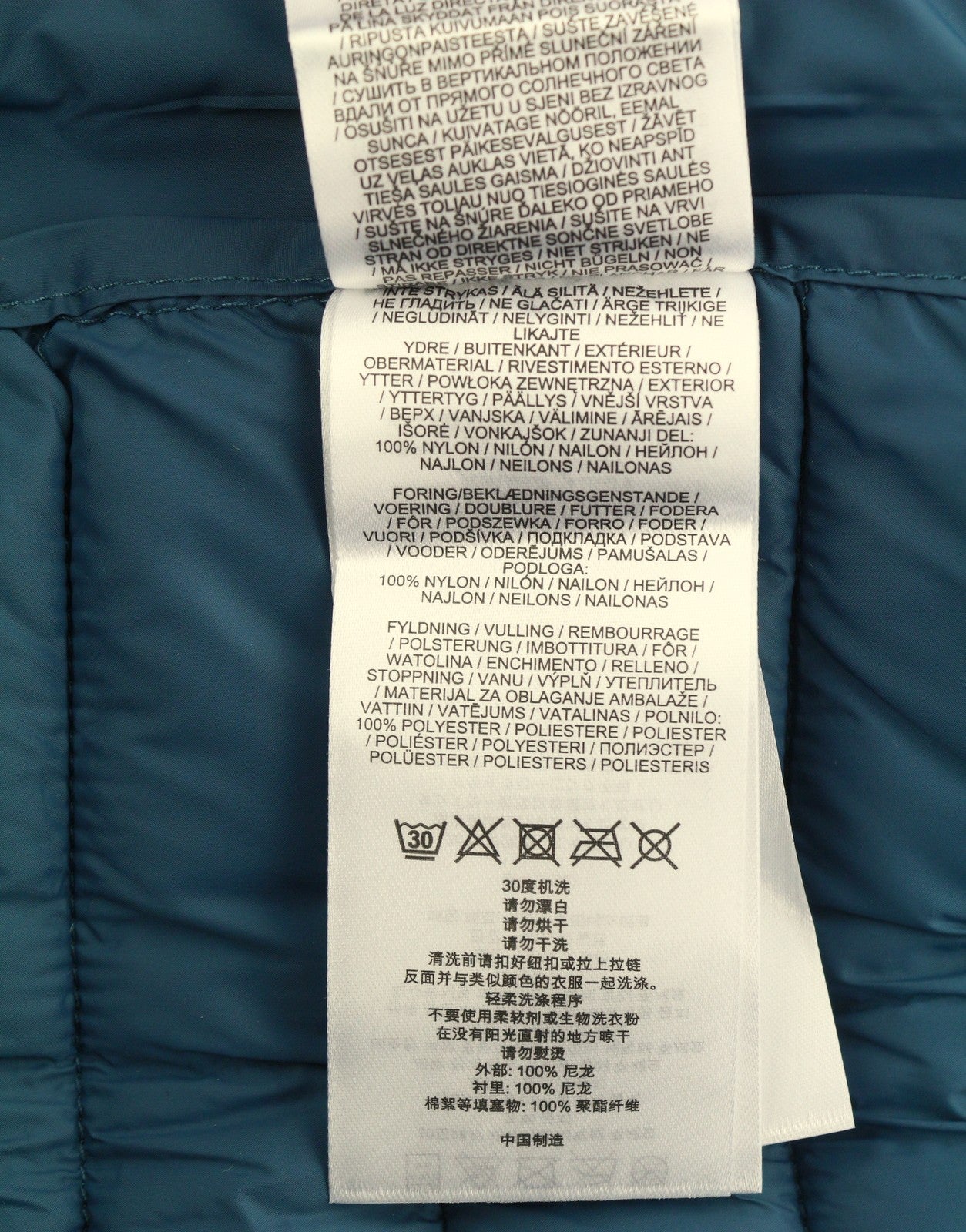 LYLE & SCOTT Men Waistcoat M Blue Quilted Padded High Neck Full Zip Vest