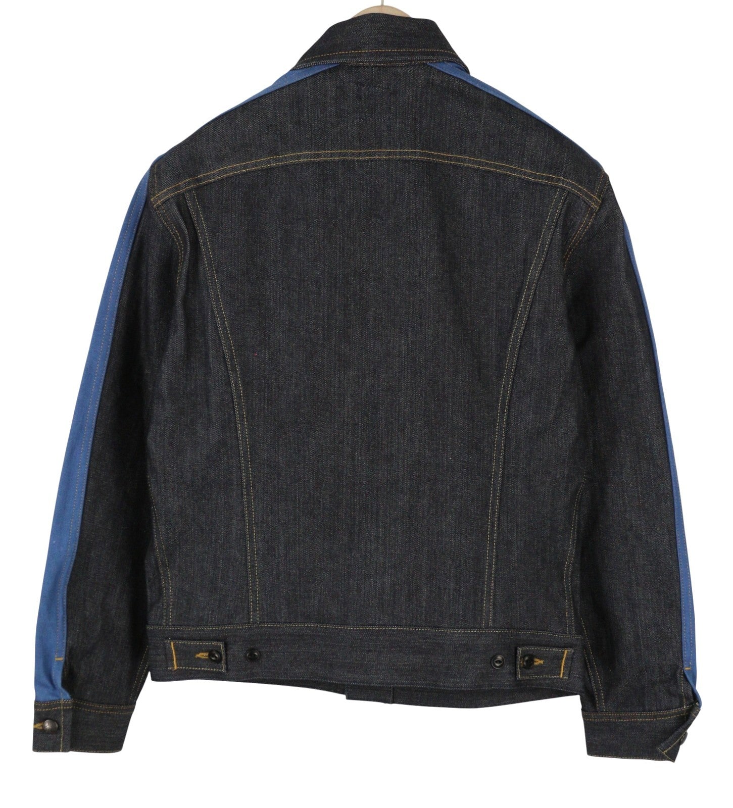 LEE 101 Panelled Rider Men Jacket M Dark Blue Selvedge Rigid Denim RRP359