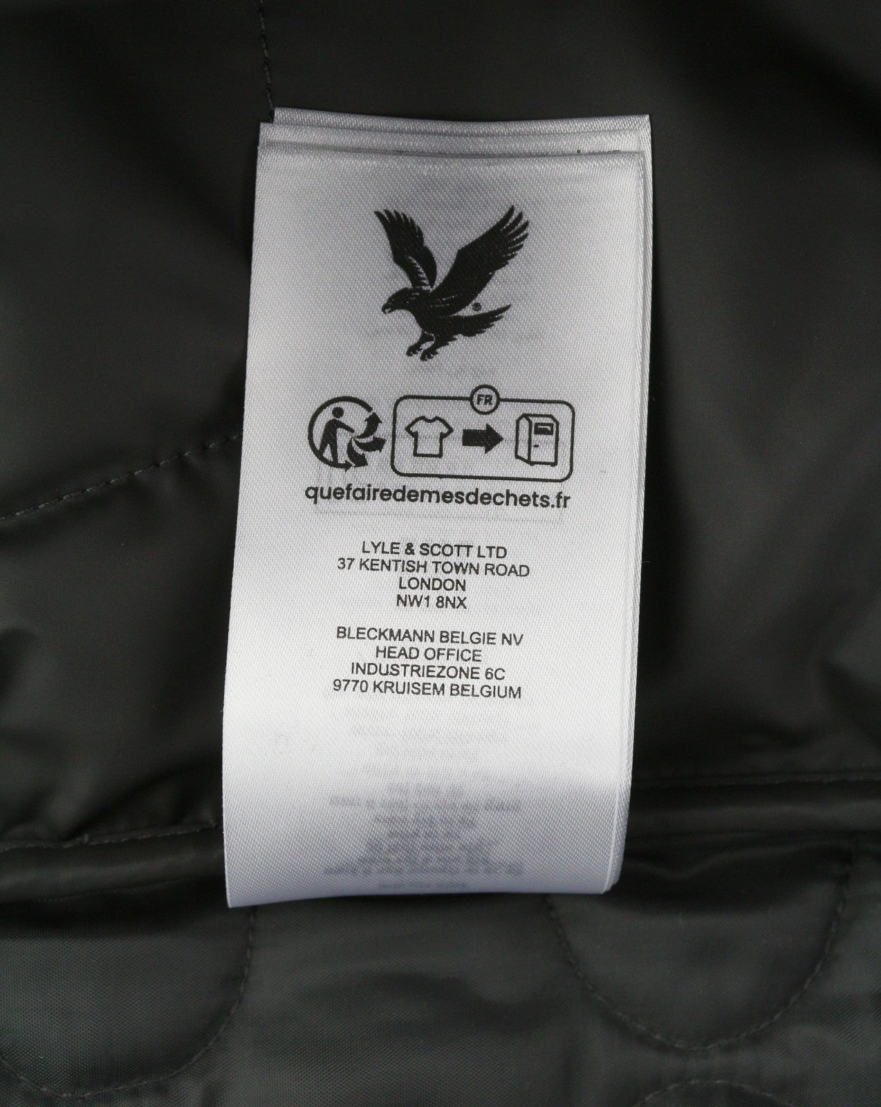 LYLE & SCOTT Men Waistcoat M Grey Quilted Padded Full Zip Bomber Vest RRP149