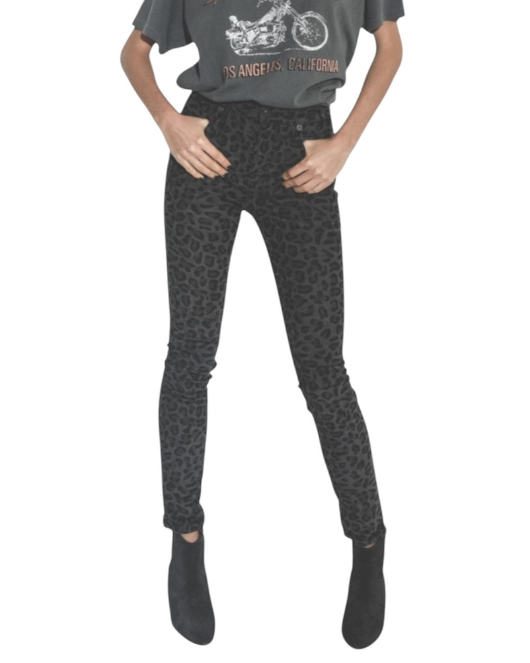 Skinny-Hose mit hoher Taille