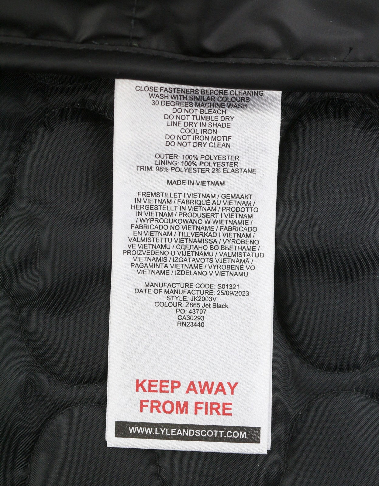 LYLE & SCOTT Men Waistcoat L Black Quilted Padded Full Zip Bomber Neck RRP149