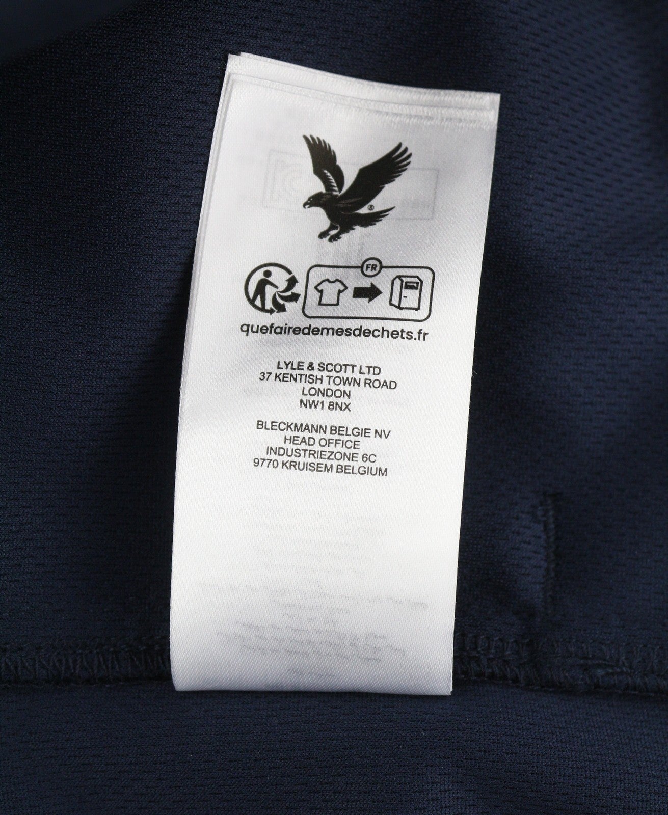 LYLE & SCOTT Men Waistcoat M Dark Blue Soft Shell High Neck Full Zip Lightweight