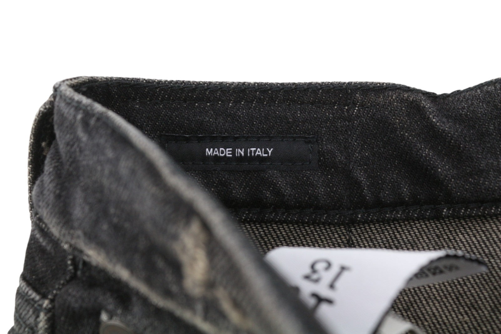 R13 Romeo Double Classic Women Jeans 26 Abbey Black Skirted Straight RRP750